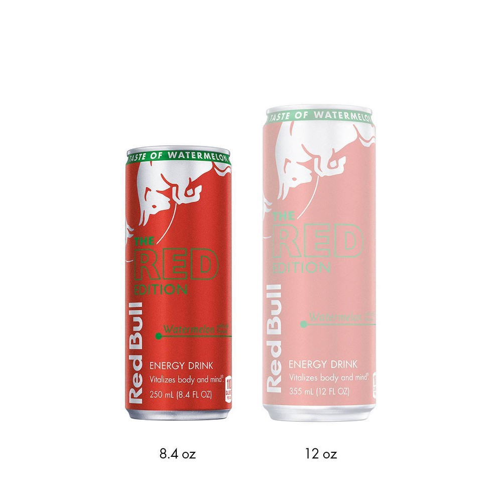 slide 5 of 9, Red Bull The Red Edition Watermelon Energy Drink - 8.4 oz, 8.4 oz