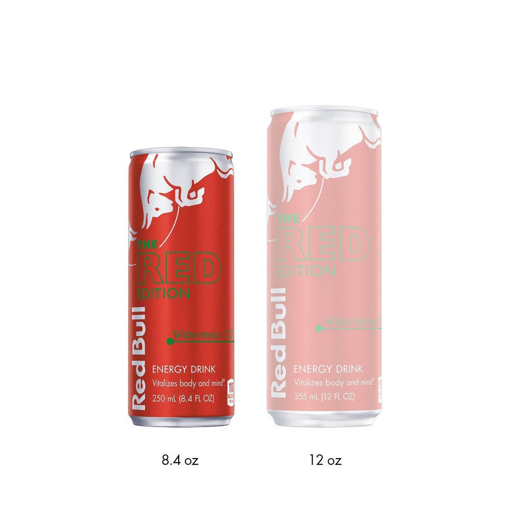 slide 7 of 9, Red Bull The Red Edition Watermelon Energy Drink - 8.4 oz, 8.4 oz