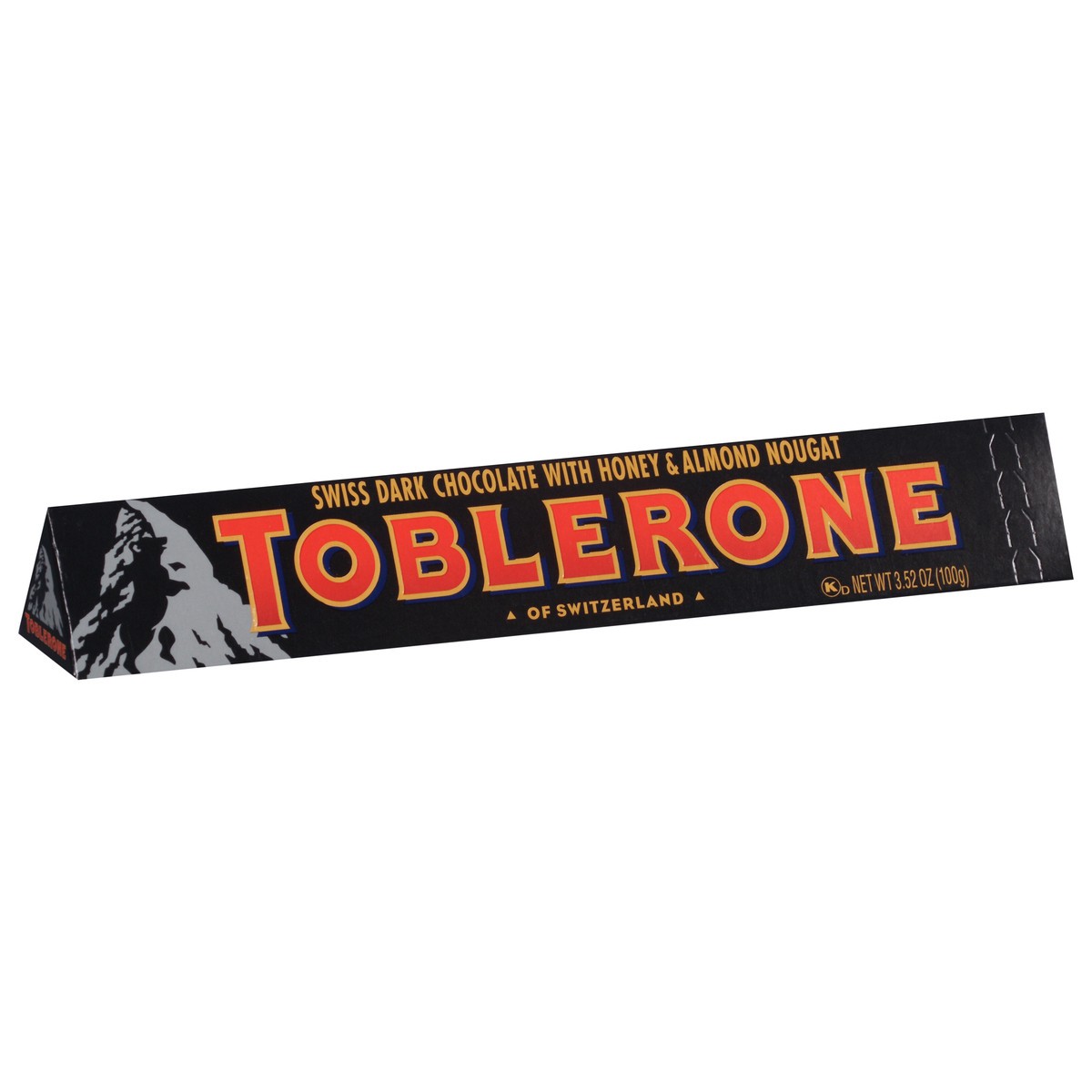 slide 2 of 9, Toblerone Dark Chocolate Bar with Honey and Almond Nougat, 3.52 oz, 3.53 oz