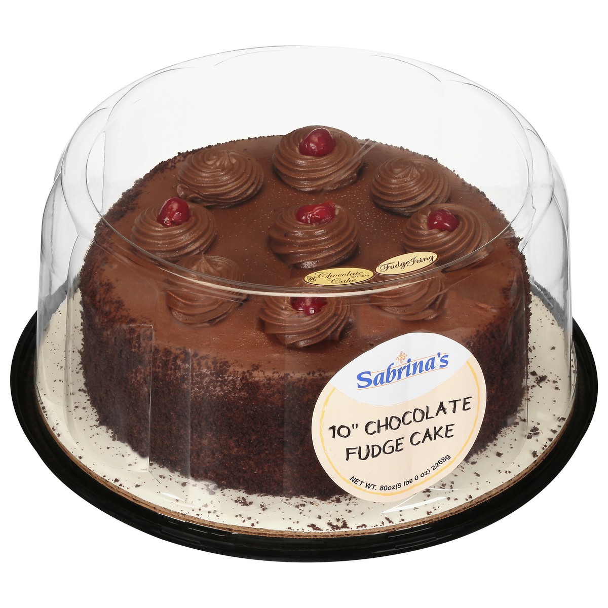 slide 10 of 13, Sabrina's Sabrinas Chocolate Fudge Cake, 80 oz