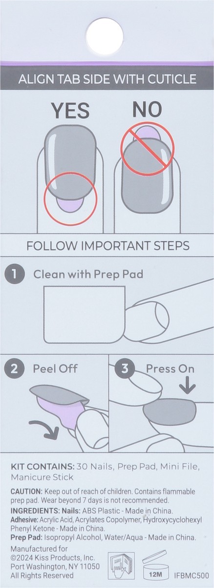 slide 2 of 9, imPRESS Bare French Nails 30 ea, 30 ct
