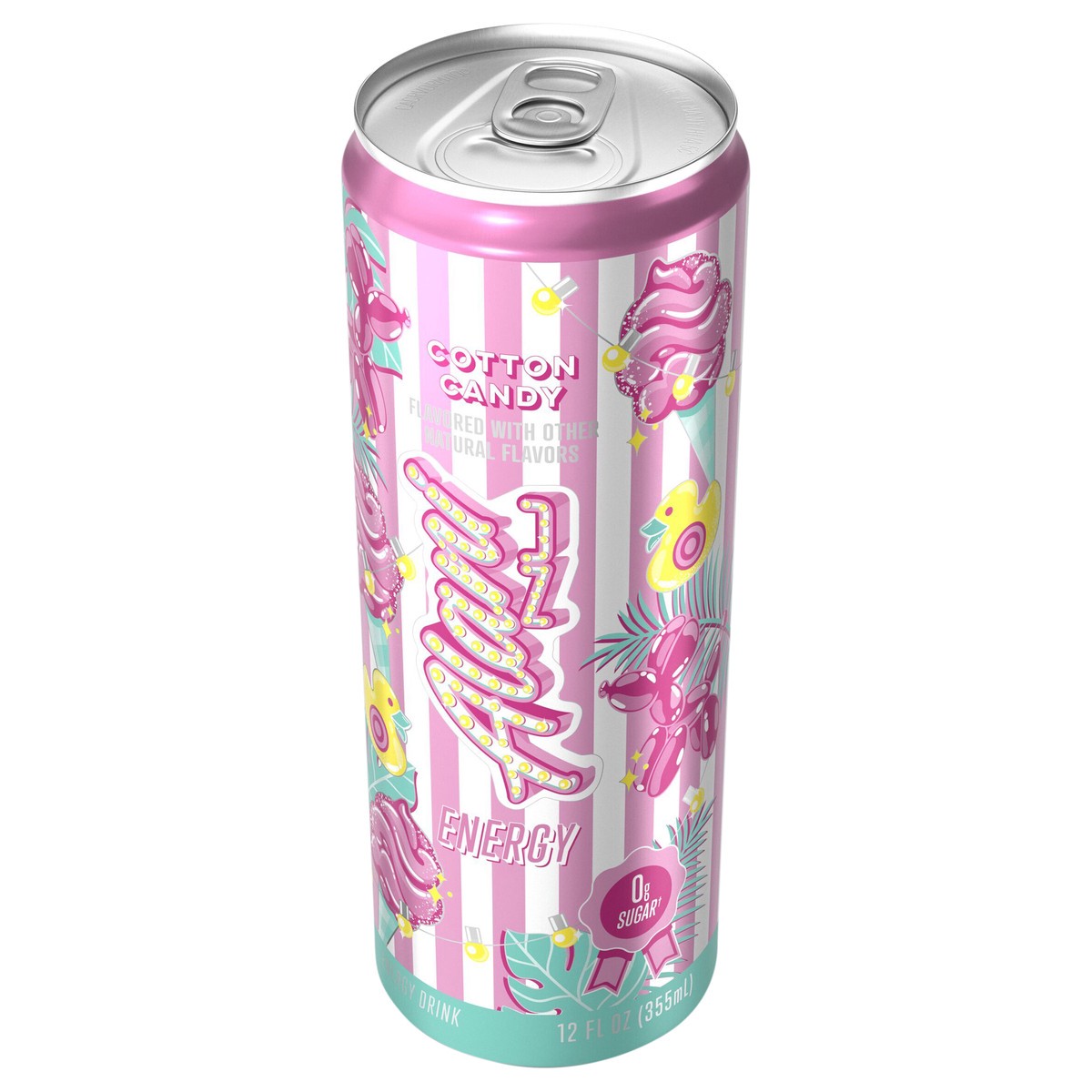 slide 1 of 9, Alani Nu Cotton Candy Sugar Free Energy Drink Can, 12 fl oz