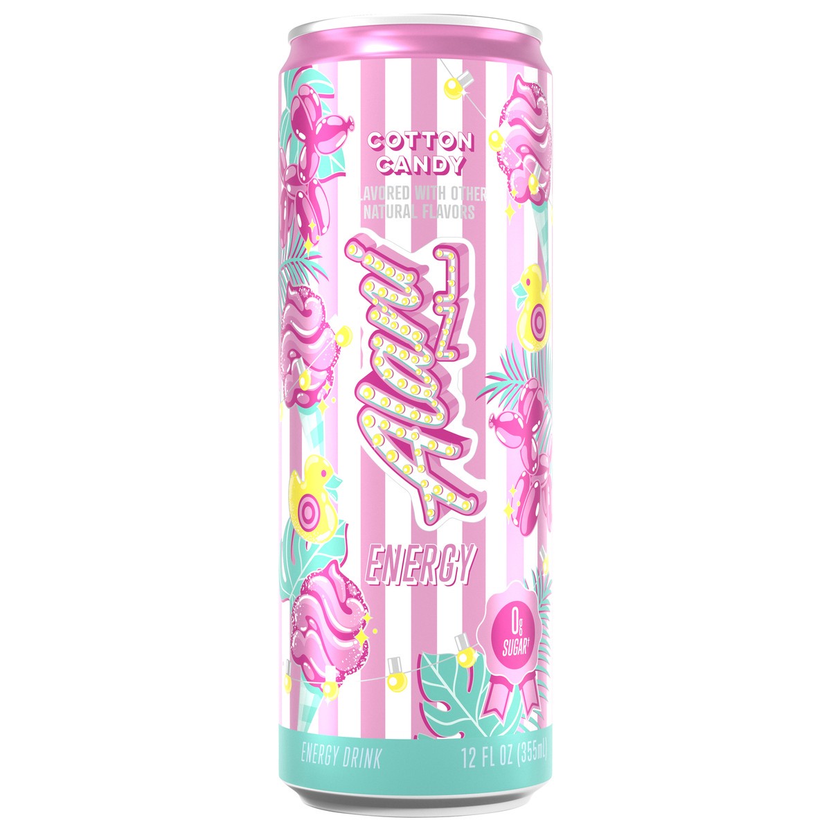 slide 1 of 7, Alani Nu Cotton Candy Sugar Free Energy Drink Can, 12 fl oz