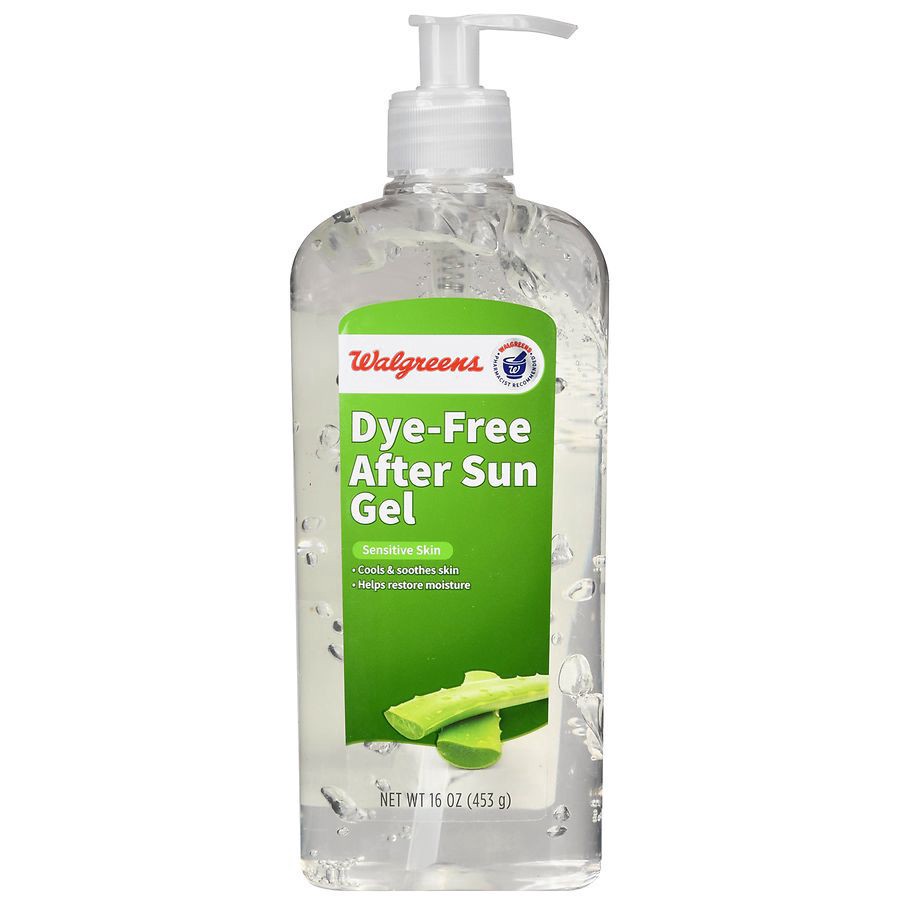 slide 1 of 5, Walgreens Aloe Vera Gel Sensitive, 16 oz