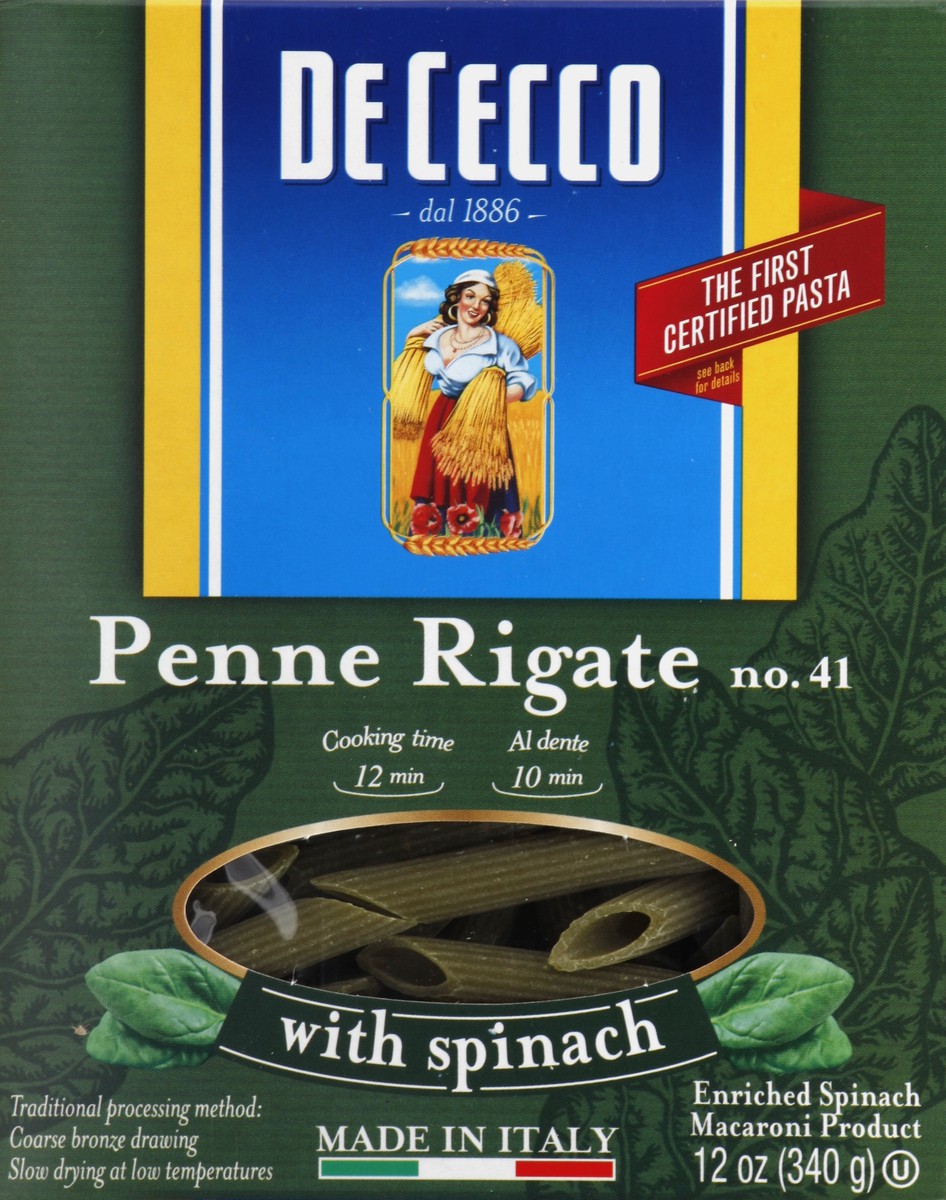 slide 1 of 4, De Cecco Penne Rigate 12 oz, 12 oz