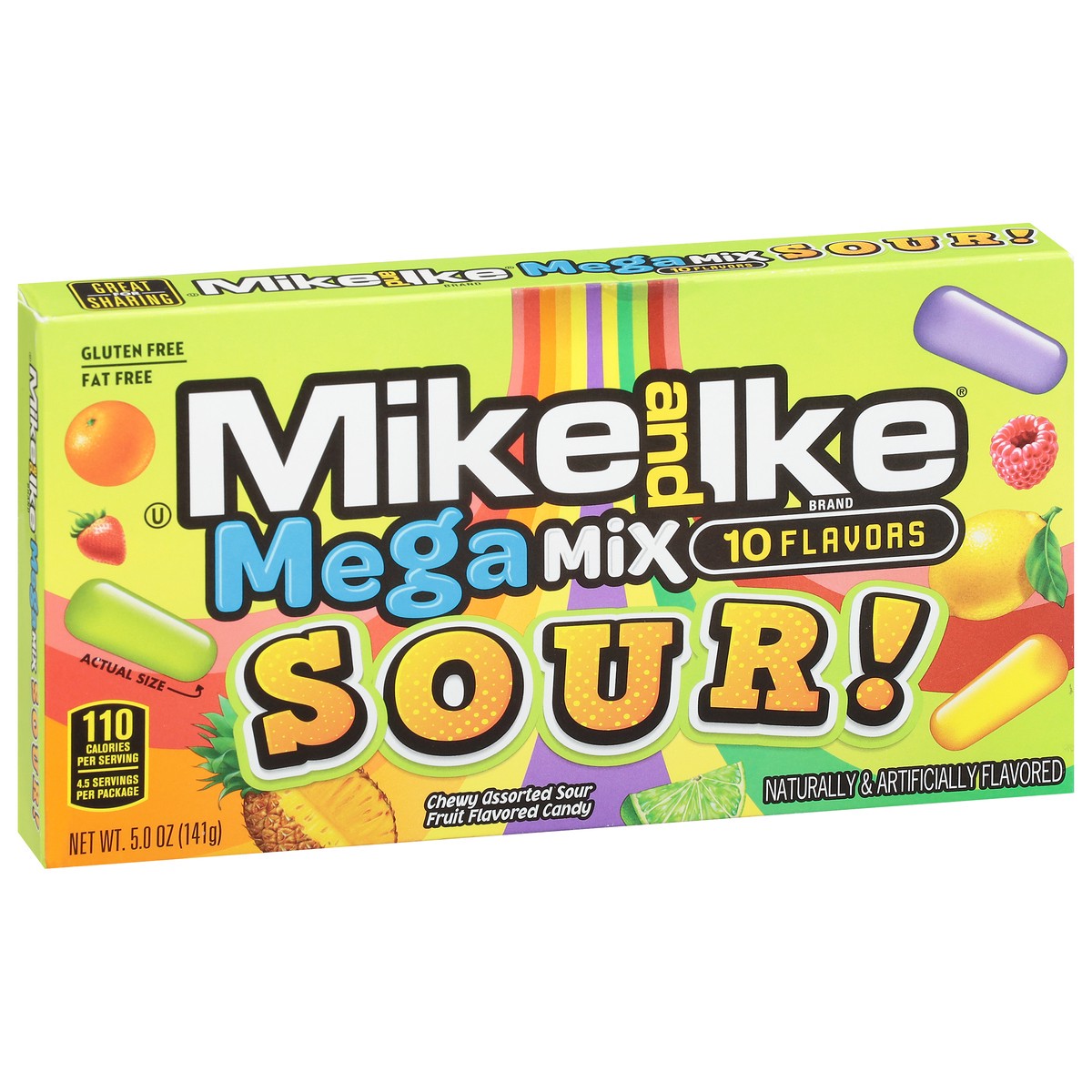 slide 2 of 14, MIKE AND IKE Mega Mix 10 Flavors Candy 5.0 oz, 5 oz