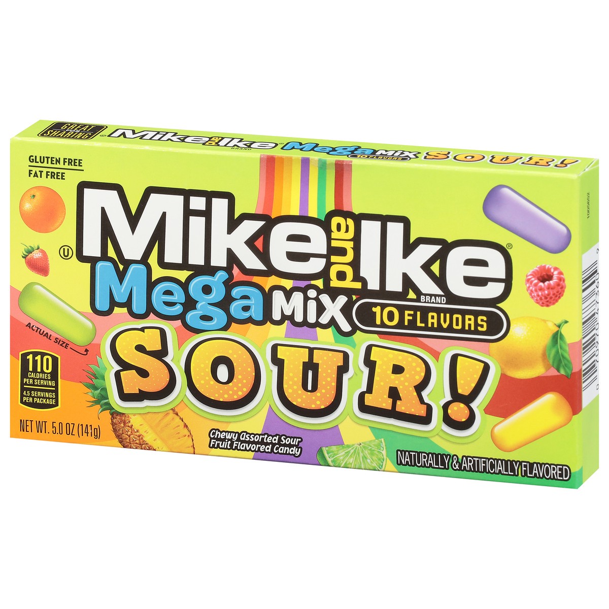 slide 7 of 14, MIKE AND IKE Mega Mix 10 Flavors Candy 5.0 oz, 5 oz