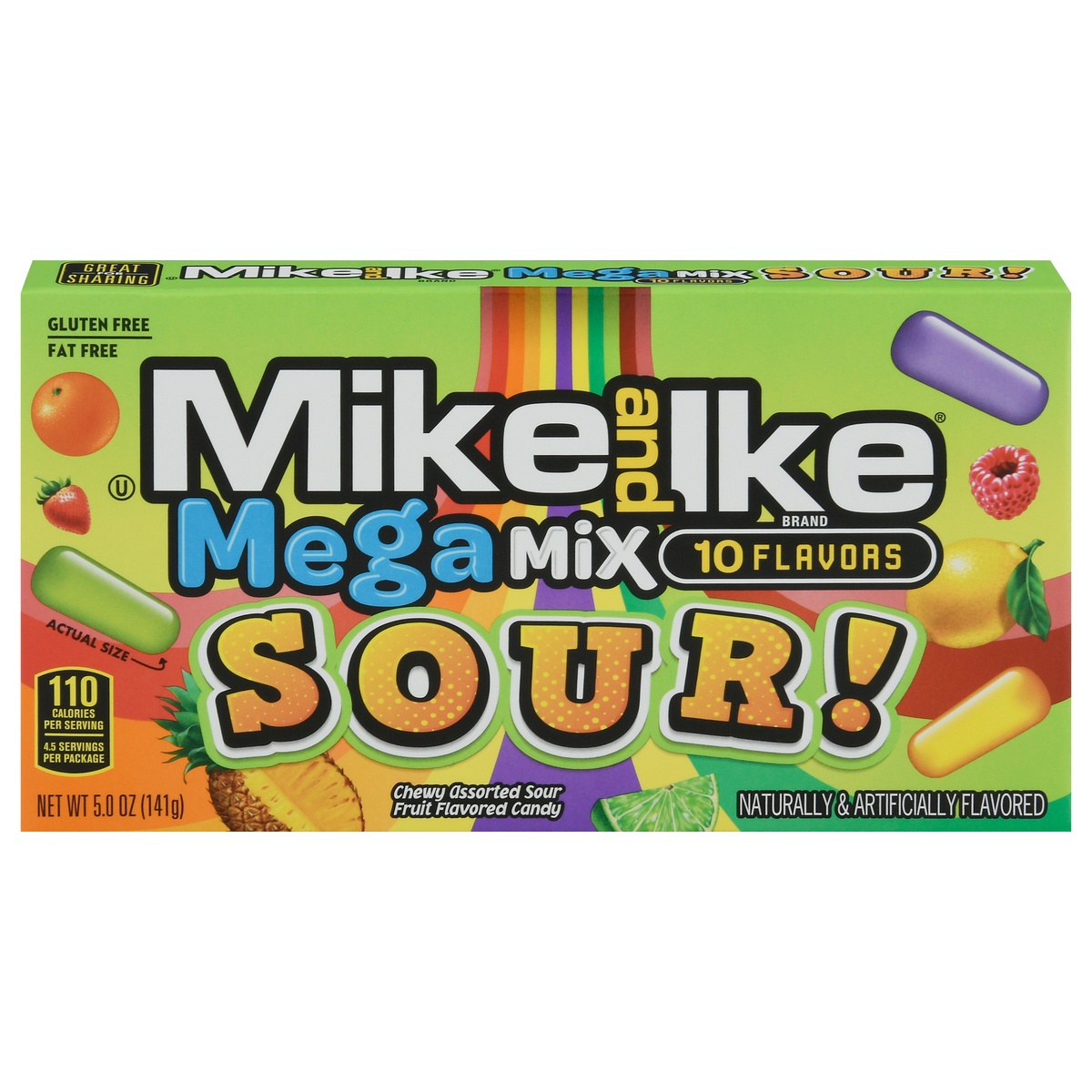 slide 1 of 1, MIKE AND IKE Sour Mega Mix Candy 5.0 oz, 5 oz