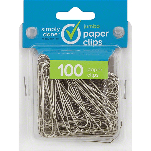 slide 2 of 3, Simply Done Paper Clip Large, 100 ct