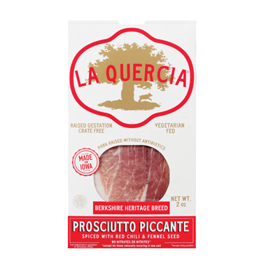 slide 1 of 1, La Quercia Cured Meats Prosciutto Piccante, 2 oz