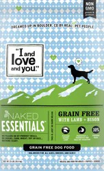 I and Love and You Naked Essentials Grain Free with Lamb + Bison Dog Food 23 lb