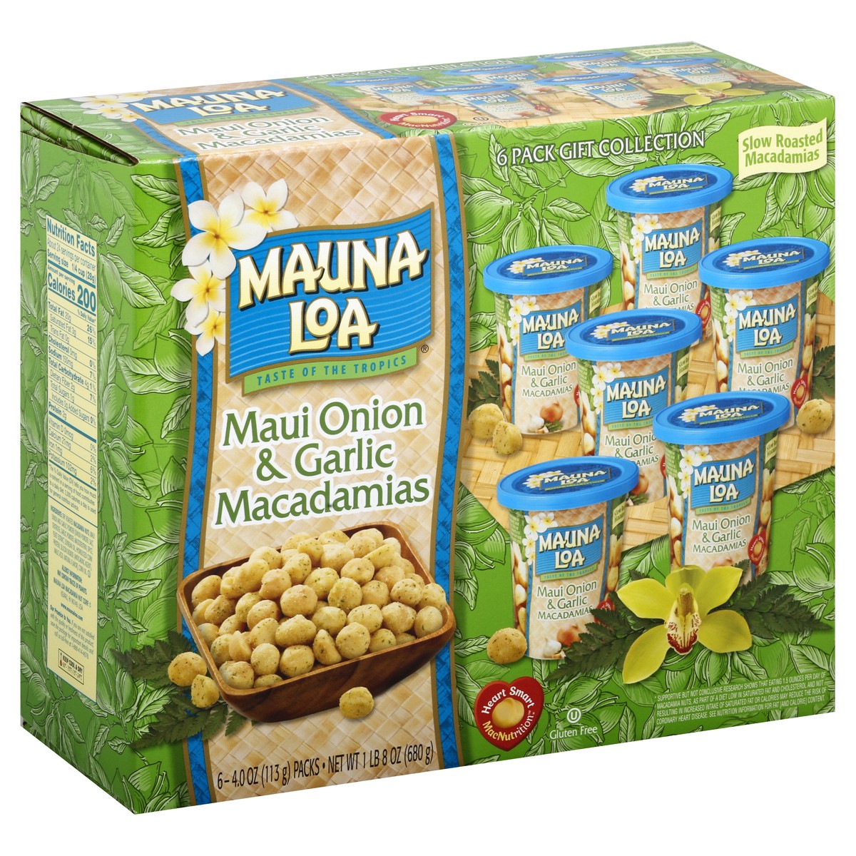 slide 2 of 10, Mauna Loa Maui Onion & Garlic Macadamia's, 6 ct; 24 oz