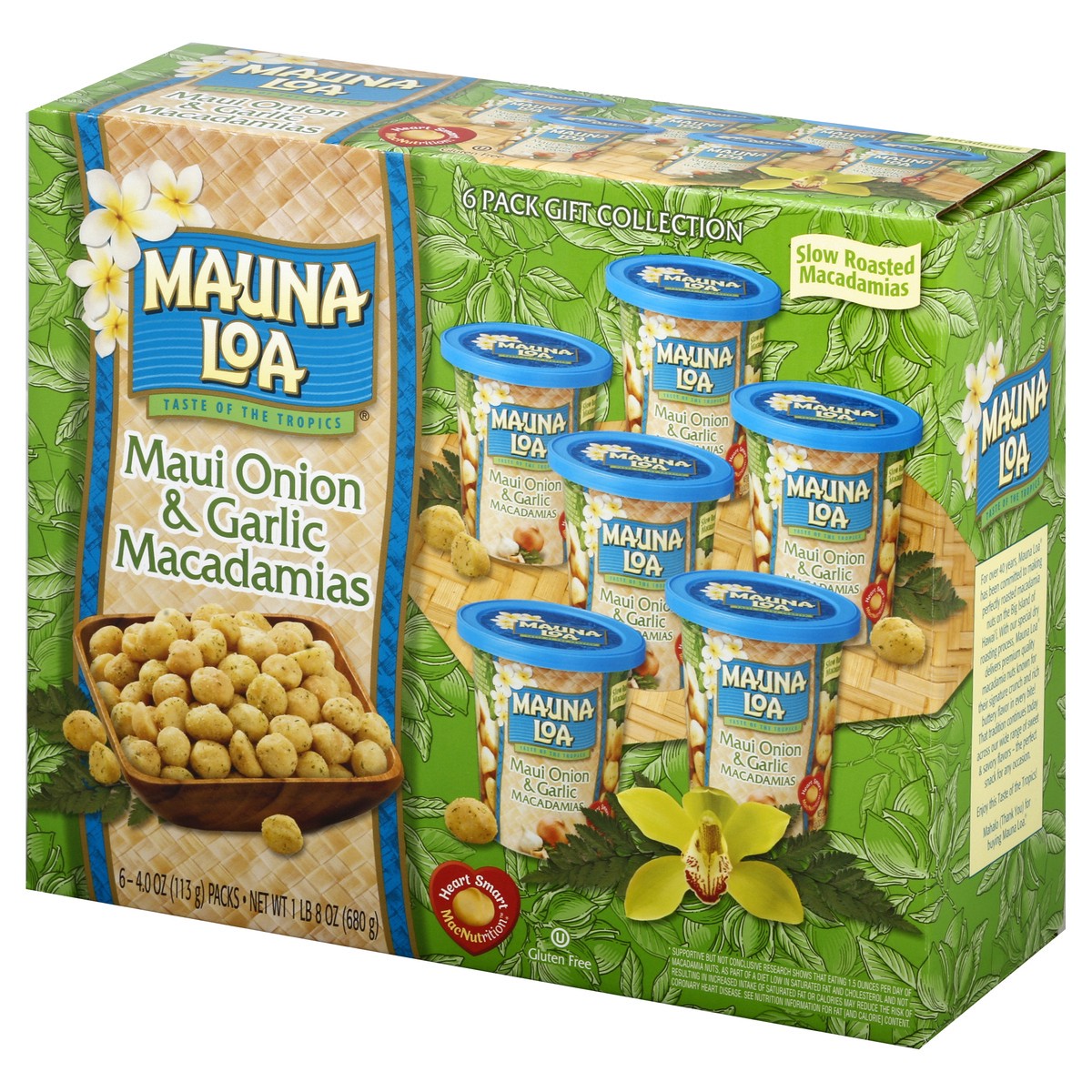 slide 3 of 10, Mauna Loa Maui Onion & Garlic Macadamia's, 6 ct; 24 oz