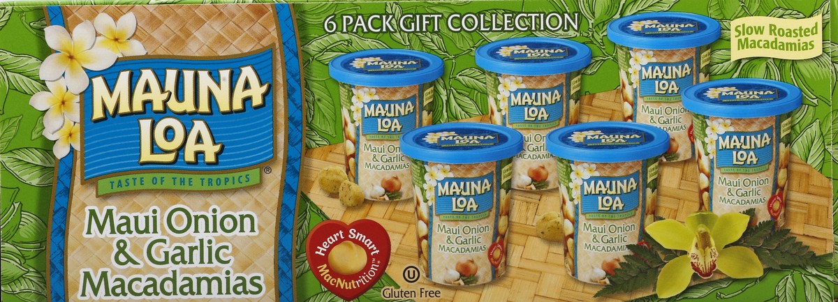 slide 6 of 10, Mauna Loa Maui Onion & Garlic Macadamia's, 6 ct; 24 oz