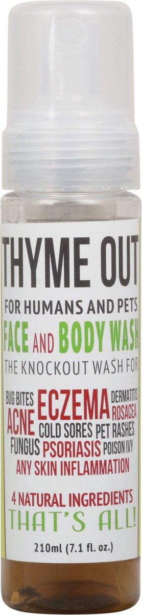 slide 9 of 9, Thyme Out Face and Body Wash 7.1 fl oz, 7.1 fl oz