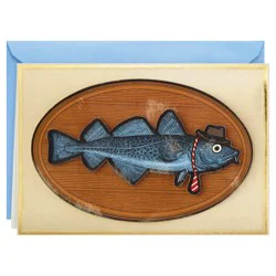 Hallmark Shoebox Funny Father''s Day Card (Fish in Hat and Tie)