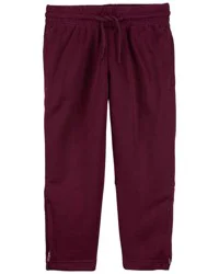 Oshkosh Baby Tricot French Terry Drawstring Pants Maroon 24M