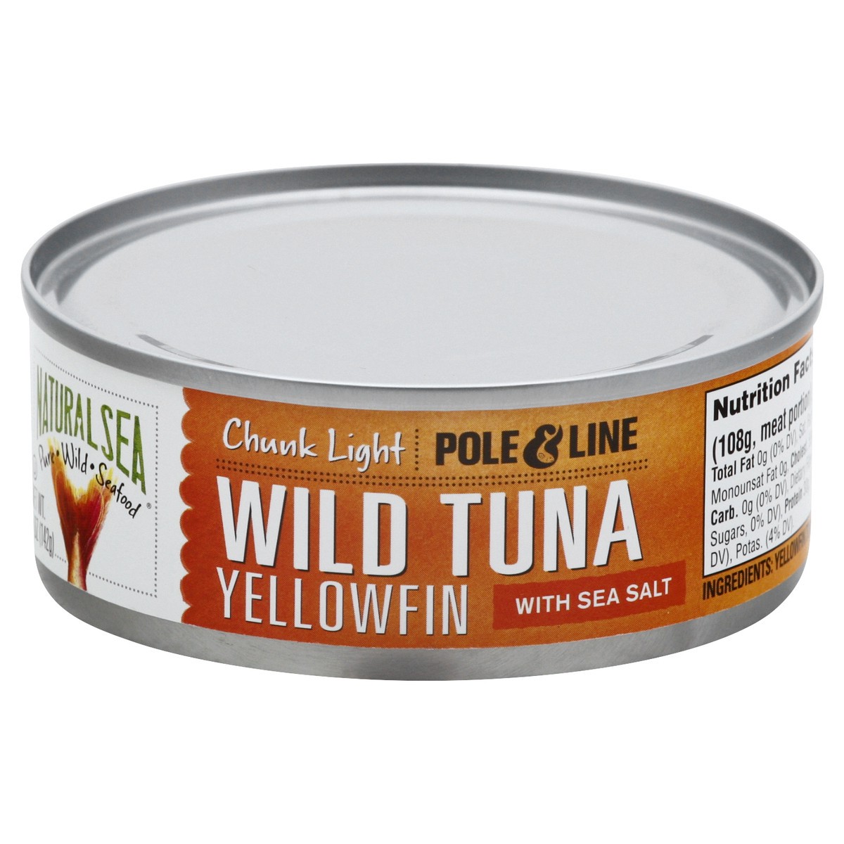 slide 13 of 13, Natural Sea Salted Yellowfin Tuna, 5 oz