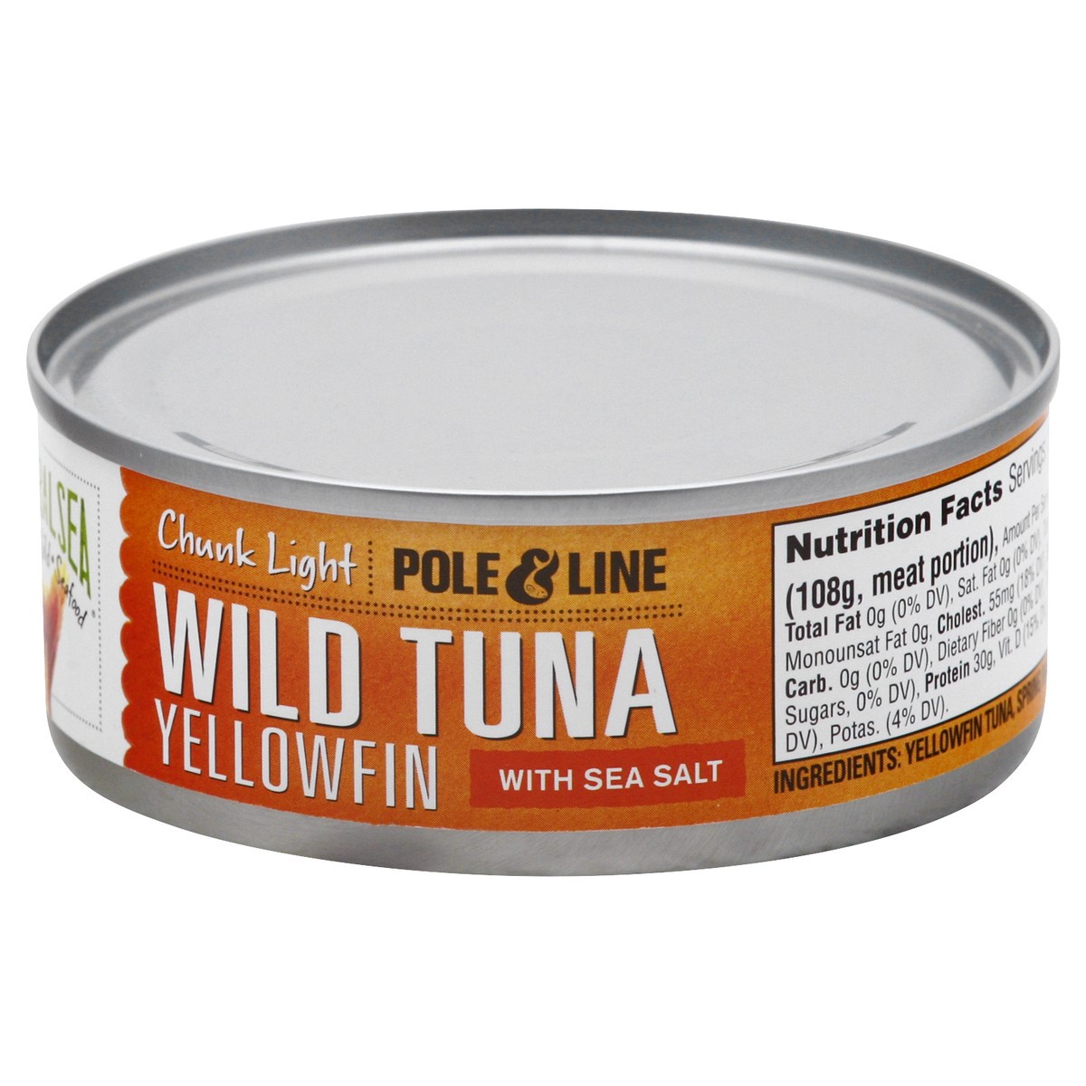 slide 10 of 13, Natural Sea Salted Yellowfin Tuna, 5 oz