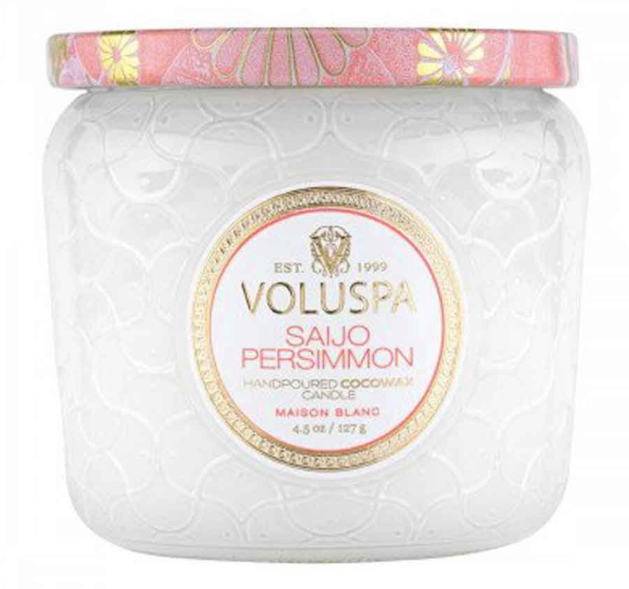 slide 1 of 1, Voluspa Petite Jar Candle Saijo Persimmon, 4.5 oz