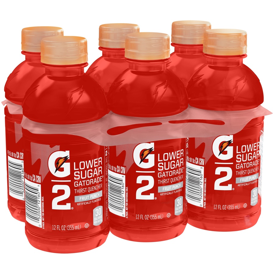 Gatorade G2 Fruit Punch Sports Drink Bottles 6 Ct 12 Fl Oz Shipt