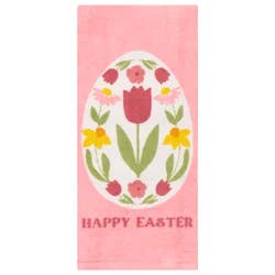 Meijer Corporate Seasonal Mcs Easter Egg Tulip Fiber Reactive Kitchen Towel, 16 In X 25 In