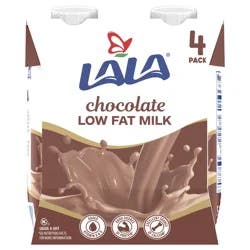 LALA Low Fat Chocolate Milk 4 ea