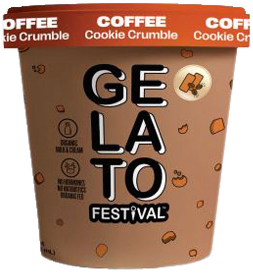 slide 1 of 1, Gelato Festival Coffee Cookie Crumbl, 16 oz