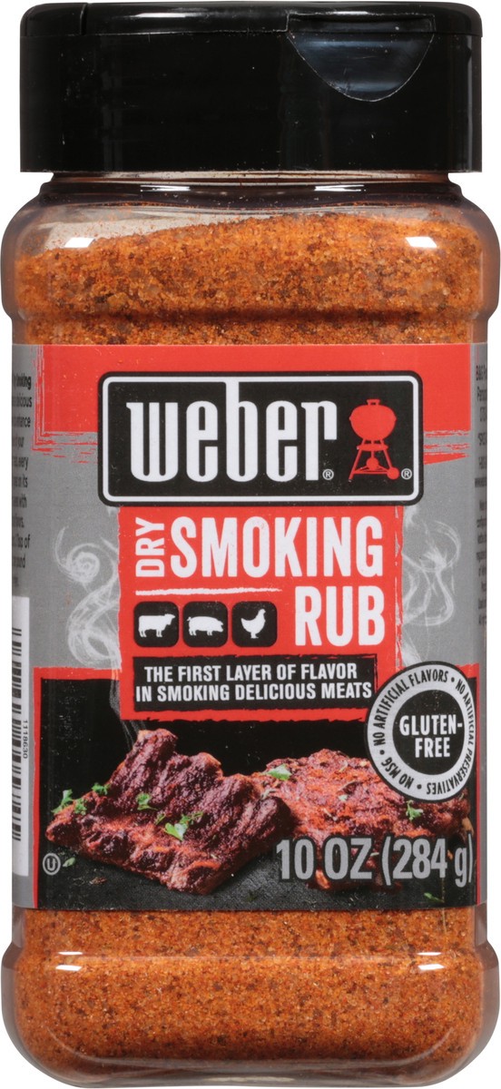 slide 2 of 9, Weber Dry Smoking Rub 10 oz, 10 oz