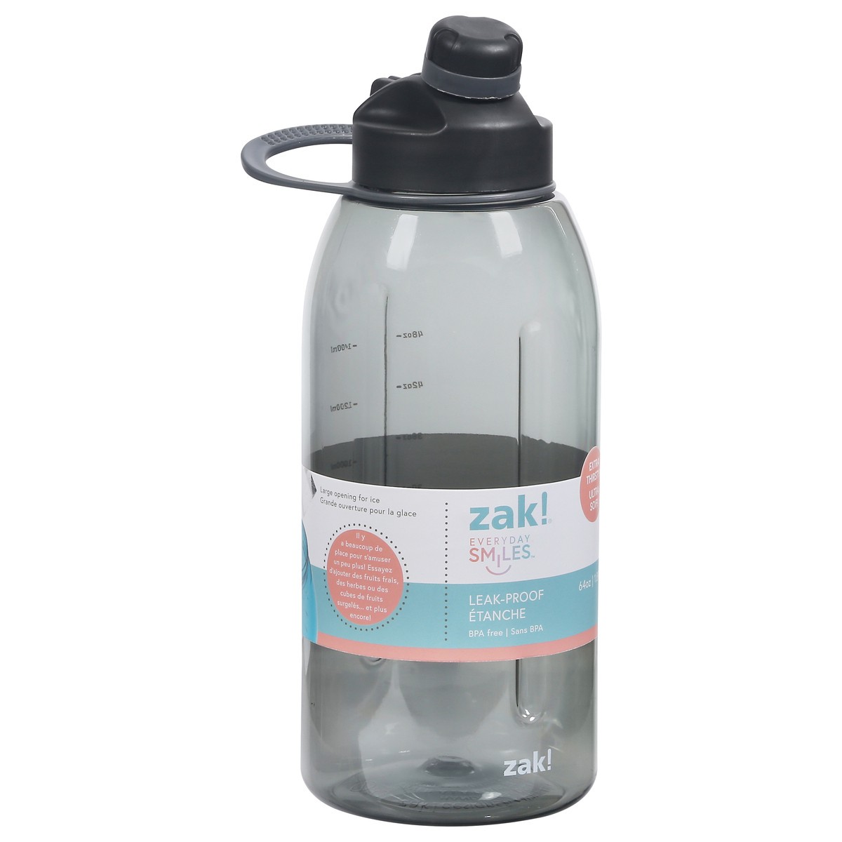 slide 2 of 9, Zak! Designs Zak Designs, Inc. Zak! Water Bottle, Leak-Proof, 64 Ounce, 1 ct