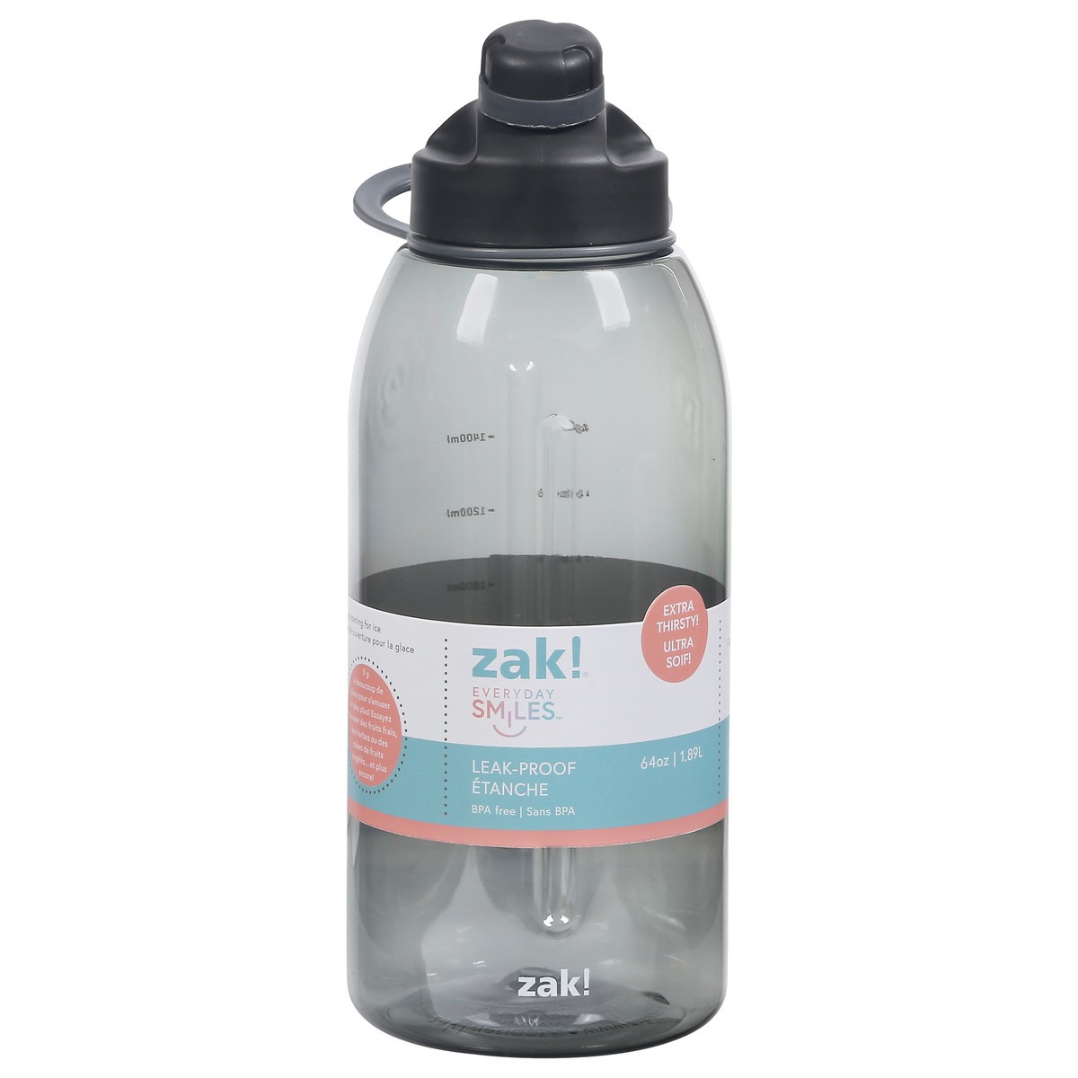 slide 1 of 9, Zak! Designs Zak Designs, Inc. Zak! Water Bottle, Leak-Proof, 64 Ounce, 1 ct