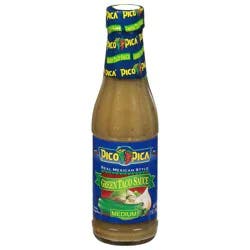 Pico Pica Taco Sauce Real Mexican Style Green Medium