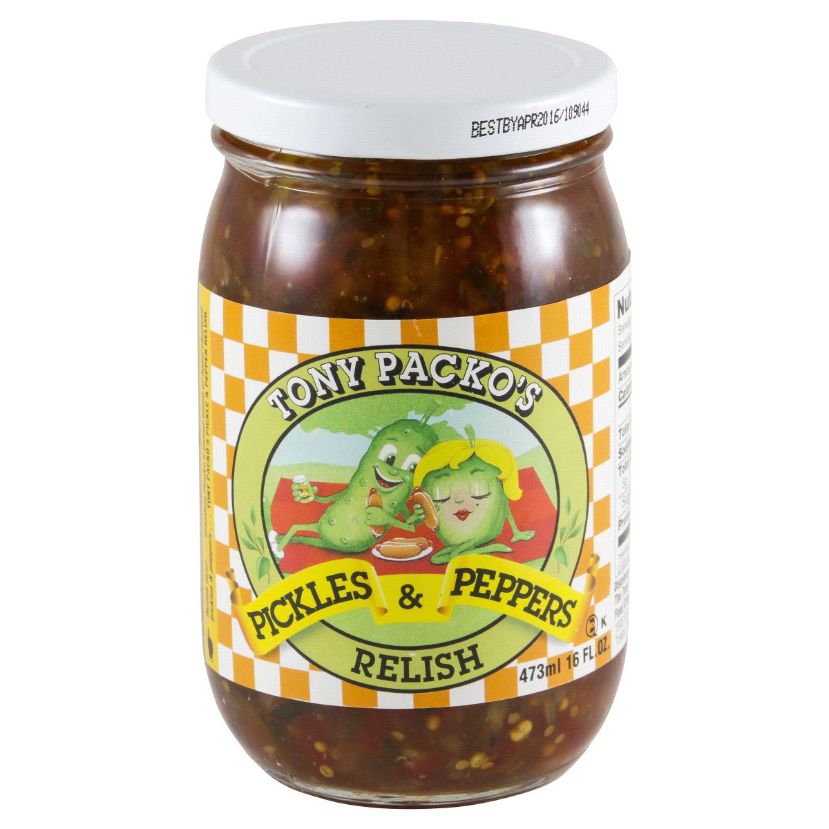 slide 1 of 13, Tony Packo's Pickles & Peppers Relish, 16 fl oz