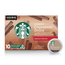 Starbucks Signature Collection Cinnamon Dolce Flavored Ground Coffee K-cup Pods