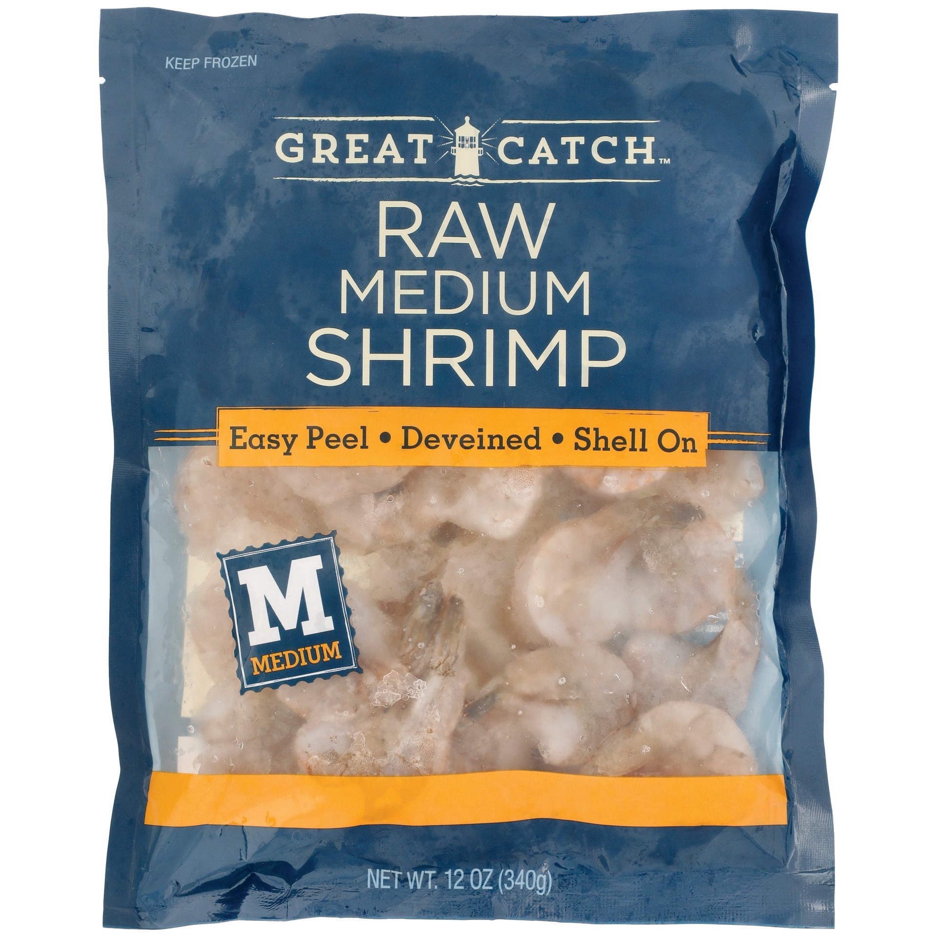 slide 1 of 1, Great Catch Raw Medium Large Shrimp 12 oz, 12 oz
