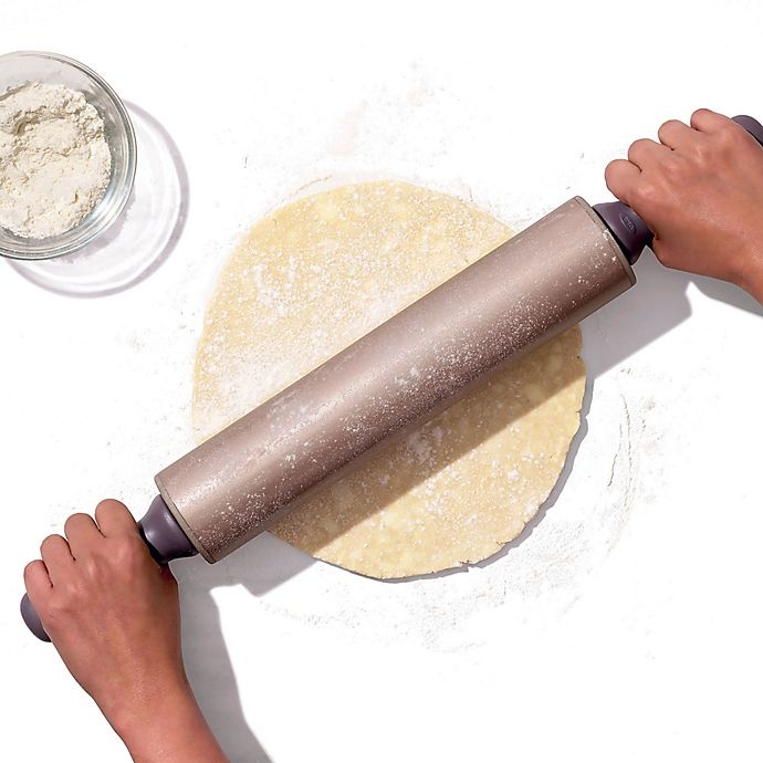 slide 3 of 7, OXO Good Grips Nonstick Rolling Pin, 12 in