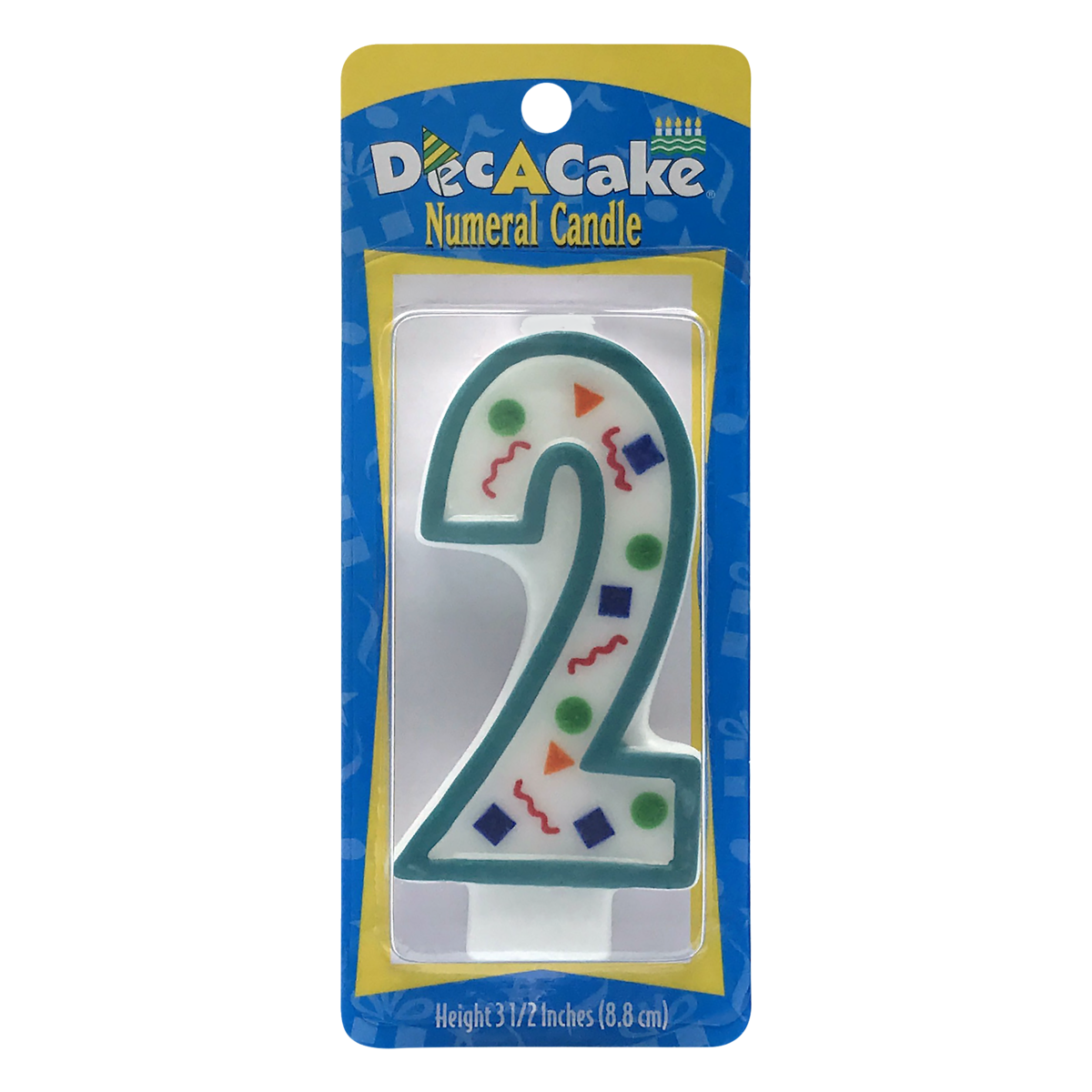 slide 1 of 1, Dec-A-Cake Numeral 2 Candle, 1 ct