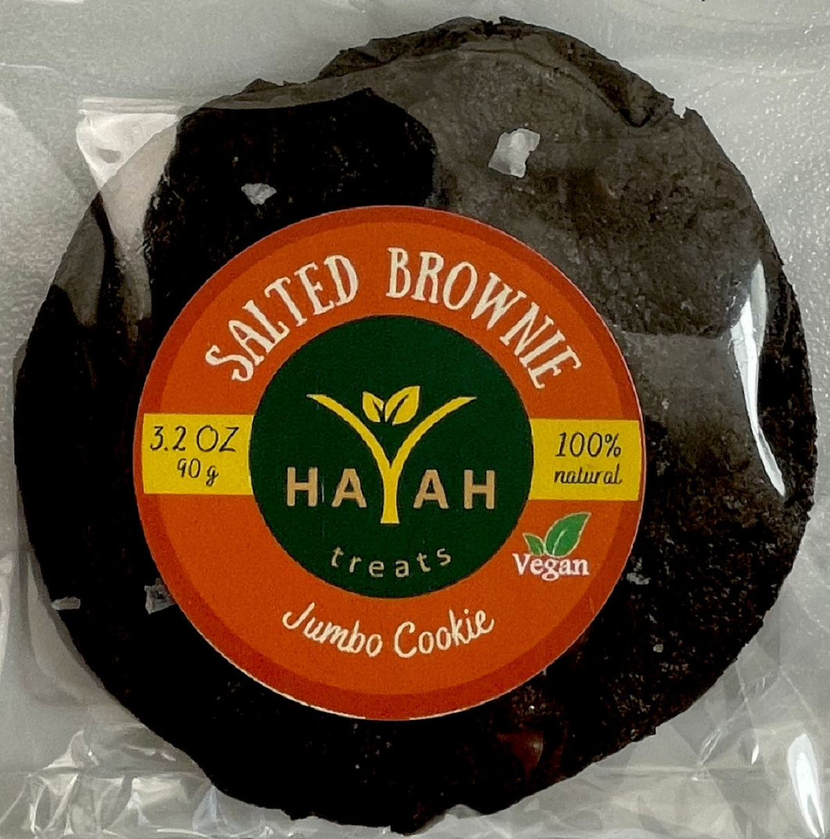 slide 1 of 5, Hayah Treats Salted Brownie Cookie 3.2Oz, 3.2 oz