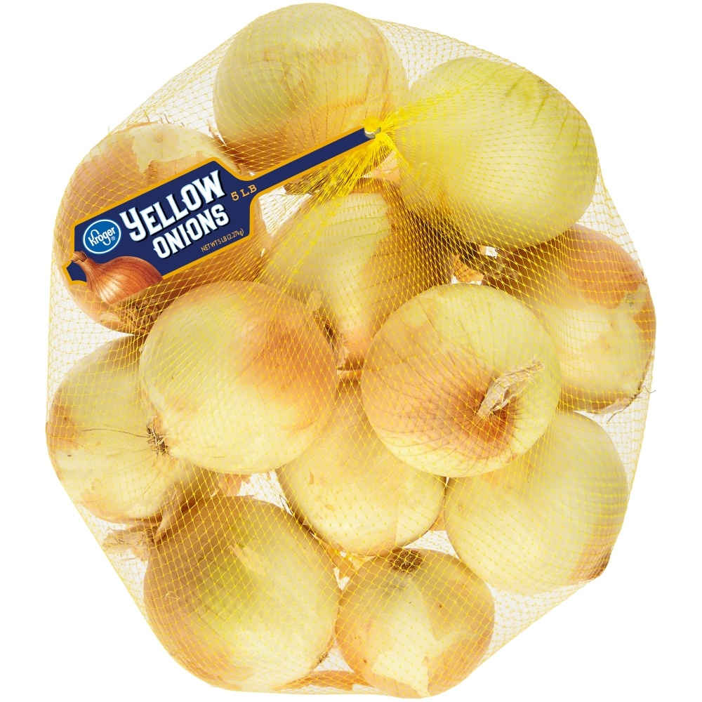 slide 1 of 1, Kroger Yellow Onions, 5 lb