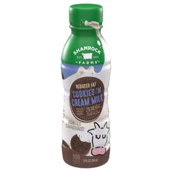 Shamrock Farms 2% Reduced Fat Cookies N' Cream Milk - 12oz