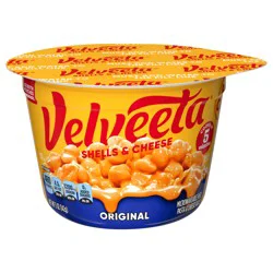 Velveeta Shells and Cheese Mac and Cheese, 1 Big Cup, for Easy Dinner or Dinner Sides, Original Flavor, 5 oz