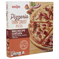 slide 3 of 29, Meijer Pizzeria Thin Crust BBQ Recipe Chicken Pizza, 17.96 oz