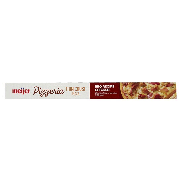 slide 16 of 29, Meijer Pizzeria Thin Crust BBQ Recipe Chicken Pizza, 17.96 oz