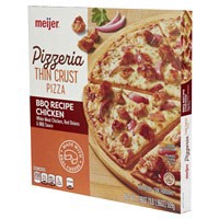 slide 7 of 29, Meijer Pizzeria Thin Crust BBQ Recipe Chicken Pizza, 17.96 oz