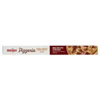 slide 11 of 29, Meijer Pizzeria Thin Crust BBQ Recipe Chicken Pizza, 17.96 oz