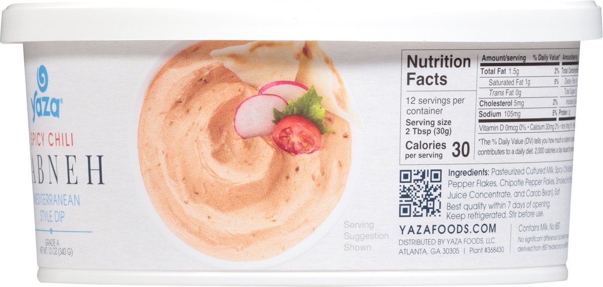 slide 2 of 13, Yaza Spicy Chili Labneh - 12 oz, 12 oz
