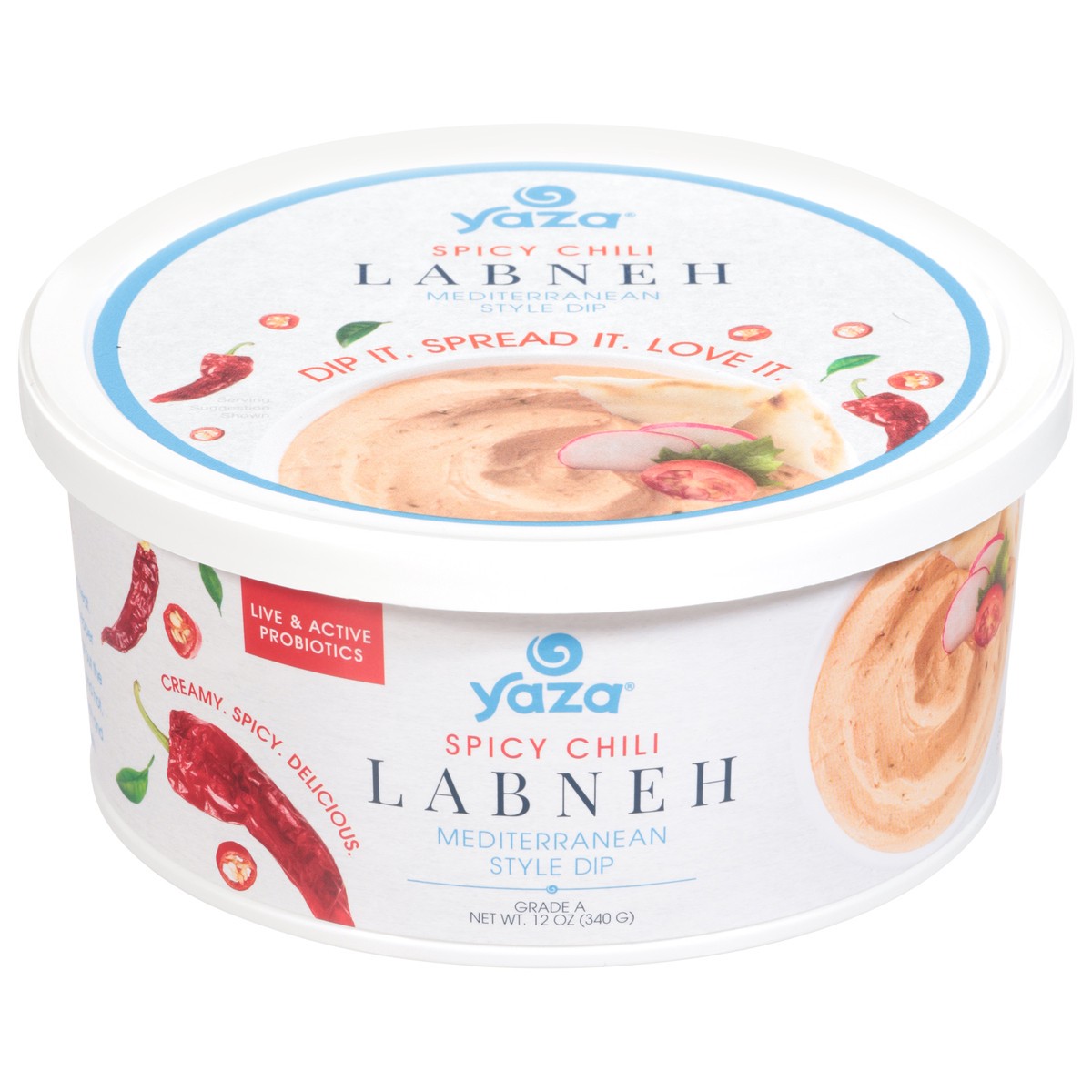 slide 1 of 13, Yaza Spicy Chili Labneh - 12 oz, 12 oz