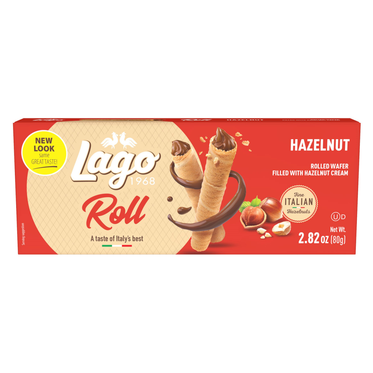 slide 1 of 3, Gastone Lago Lago Roll Break Hazelnut, 2.82 oz
