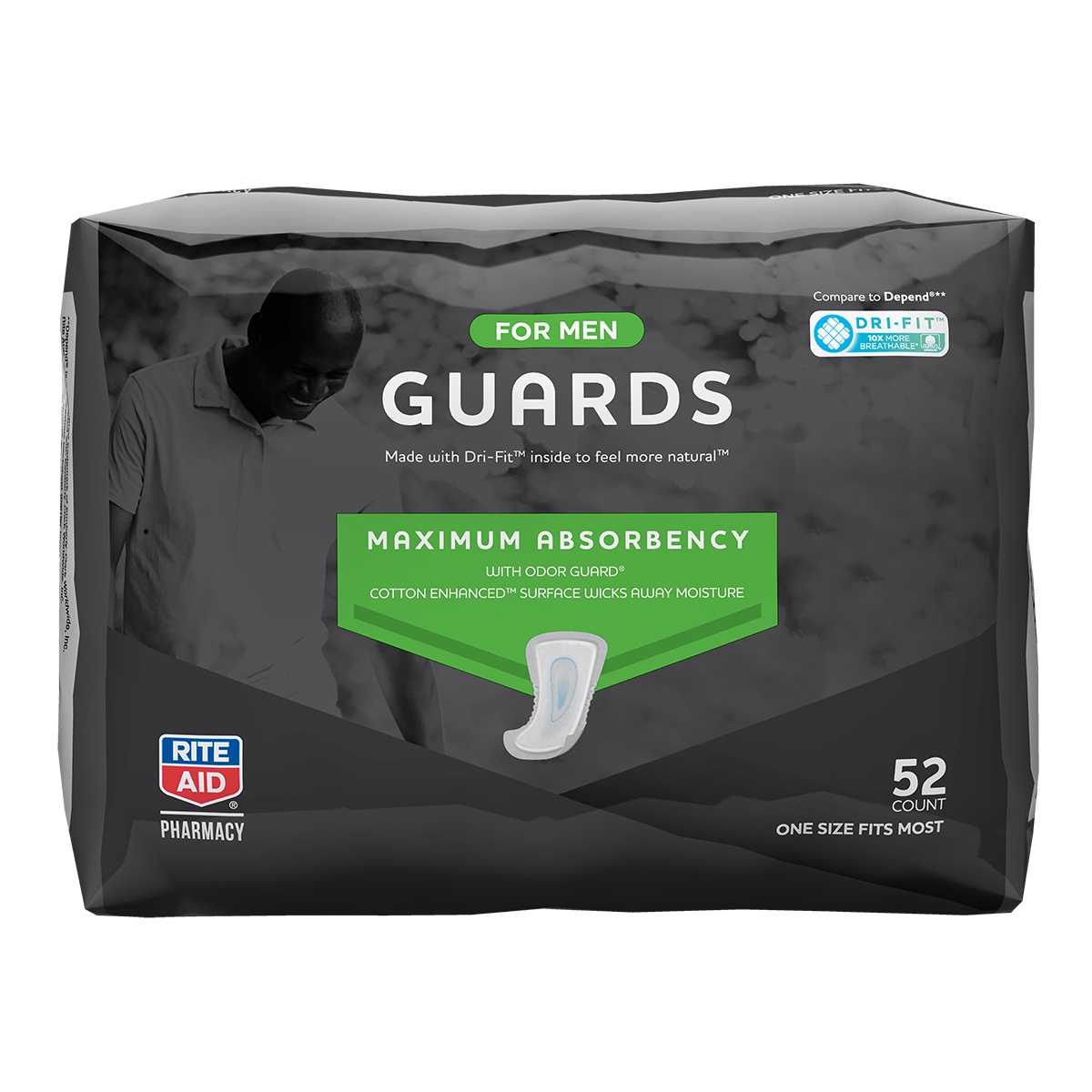 slide 1 of 1, Rite Aid Ra Guard Male, 52 ct