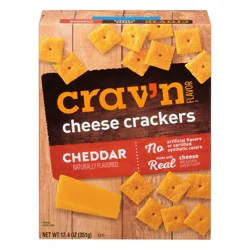 Crav'n Flavor Cheddar Cheese Crackers - 12.4 oz